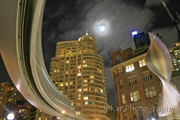 Darling Harbour 0040-2.jpg - Monorail, full moon and Chinatown, Sydney NSW